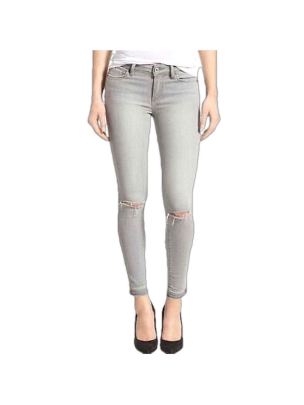PAIGE ‘Verdugo’ Ankle Distressed Denim